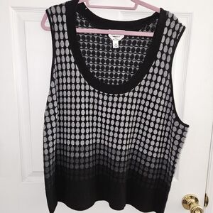Talbots Petite womens plus size 3x sweater vest